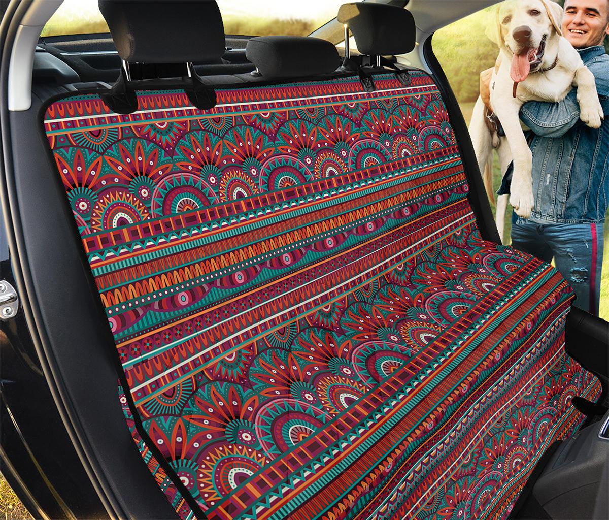 Tribal Ethnic Pattern Print Pet Car Back Seat Cover