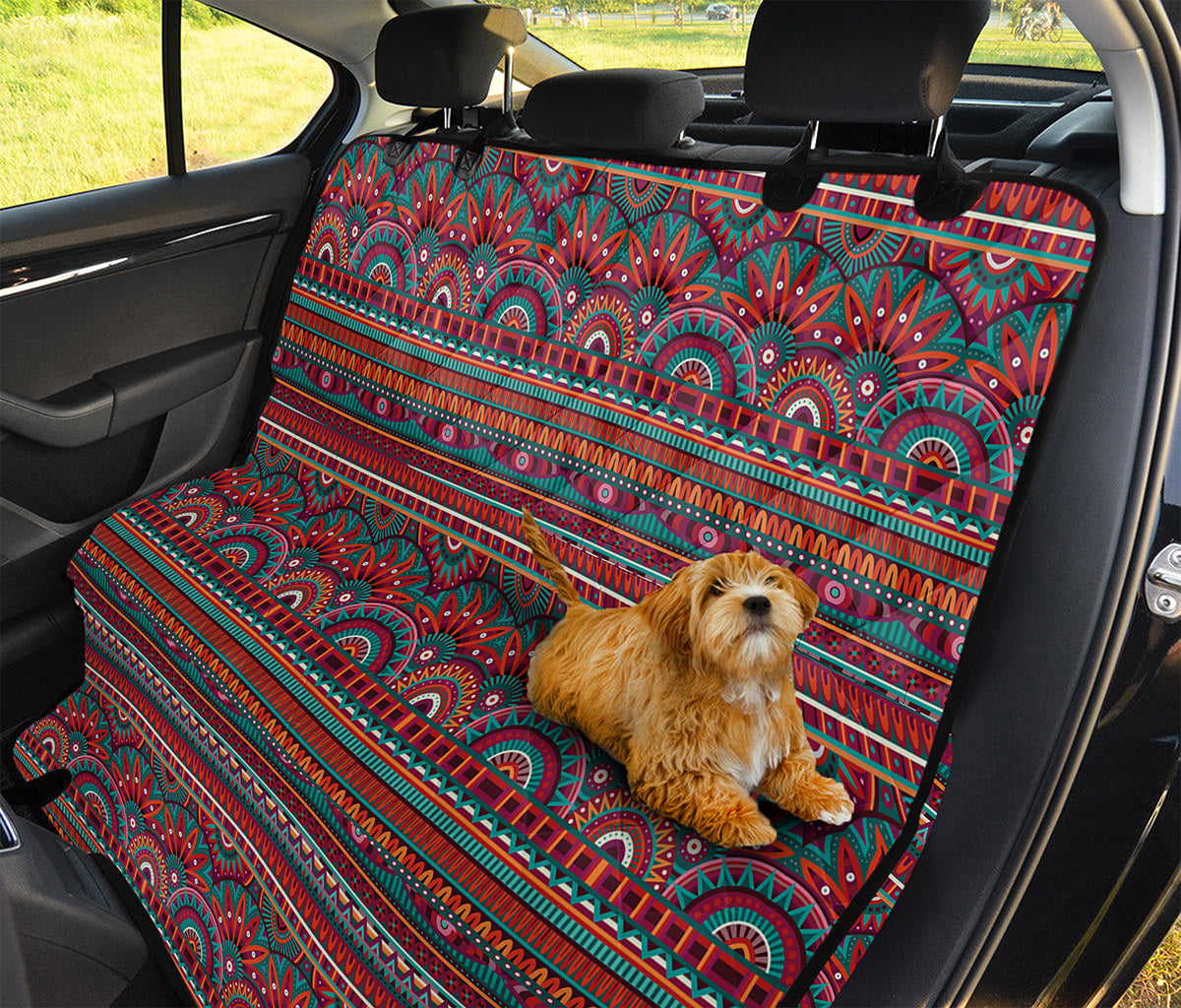 Tribal Ethnic Pattern Print Pet Car Back Seat Cover