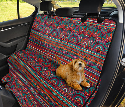 Tribal Ethnic Pattern Print Pet Car Back Seat Cover