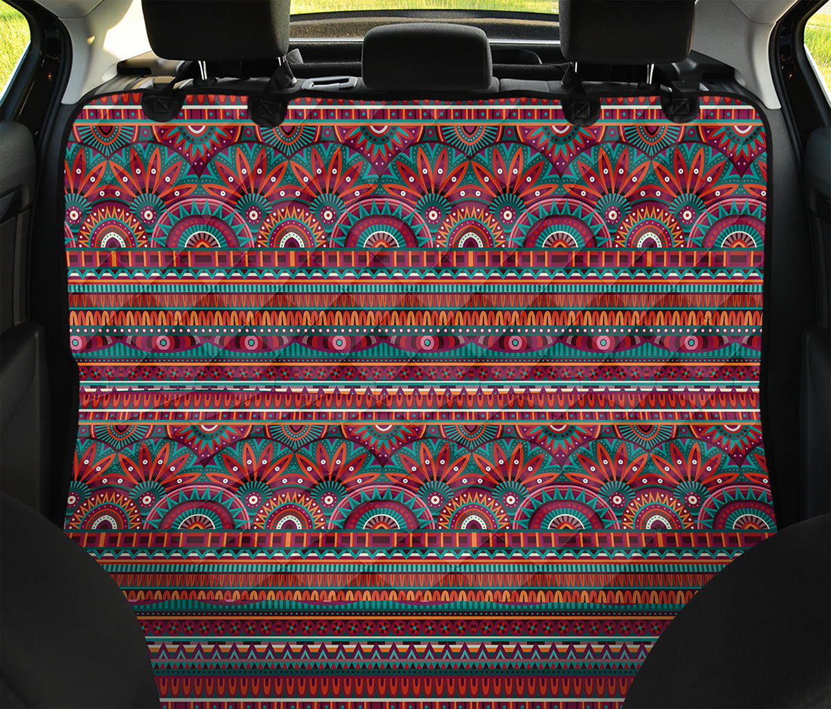 Tribal Ethnic Pattern Print Pet Car Back Seat Cover