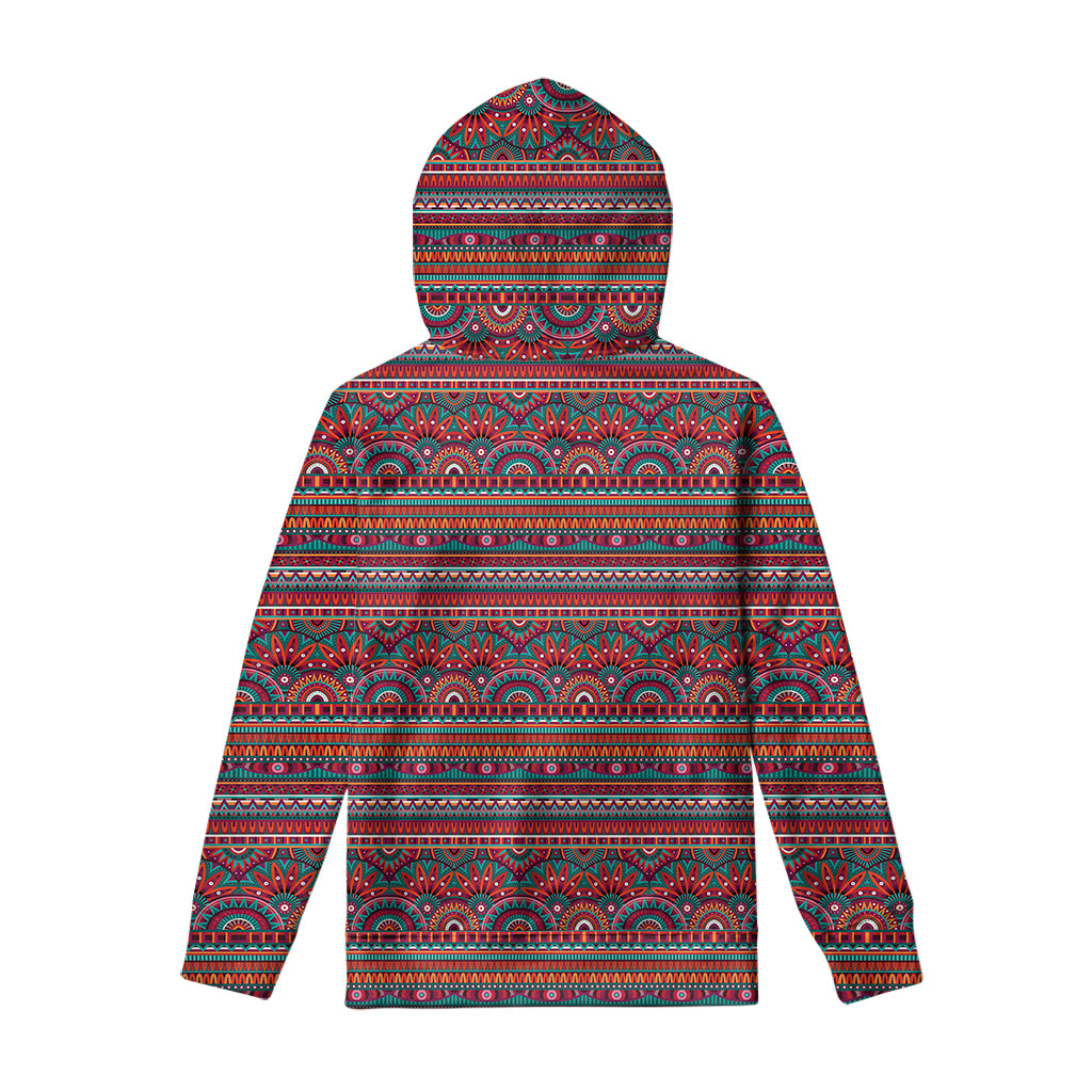 Tribal Ethnic Pattern Print Pullover Hoodie