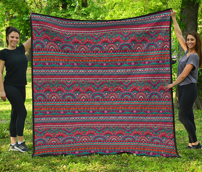 Tribal Ethnic Pattern Print Quilt