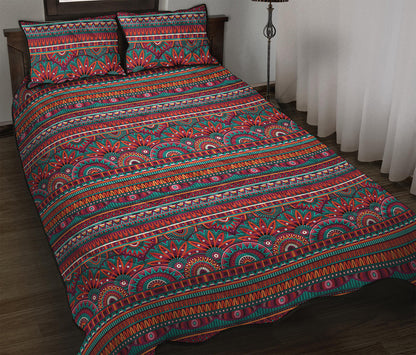 Tribal Ethnic Pattern Print Quilt Bed Set