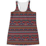 Tribal Ethnic Pattern Print Women's Racerback Tank Top
