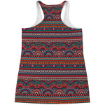 Tribal Ethnic Pattern Print Women's Racerback Tank Top