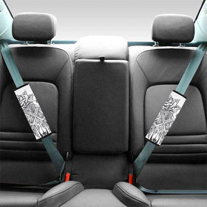 Tribal Indian Bull Skull Print Car Seat Belt Covers