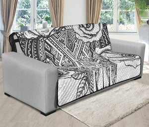 Tribal Indian Bull Skull Print Futon Protector