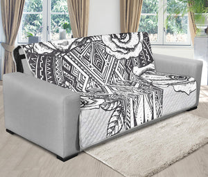 Tribal Indian Bull Skull Print Futon Protector