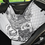 Tribal Indian Bull Skull Print Pet Car Back Seat Cover
