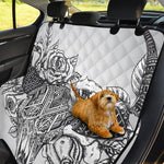 Tribal Indian Bull Skull Print Pet Car Back Seat Cover