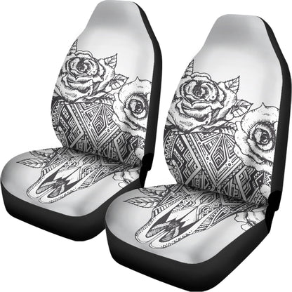 Tribal Indian Bull Skull Print Universal Fit Car Seat Covers