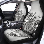 Tribal Indian Bull Skull Print Universal Fit Car Seat Covers