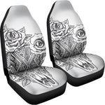 Tribal Indian Bull Skull Print Universal Fit Car Seat Covers