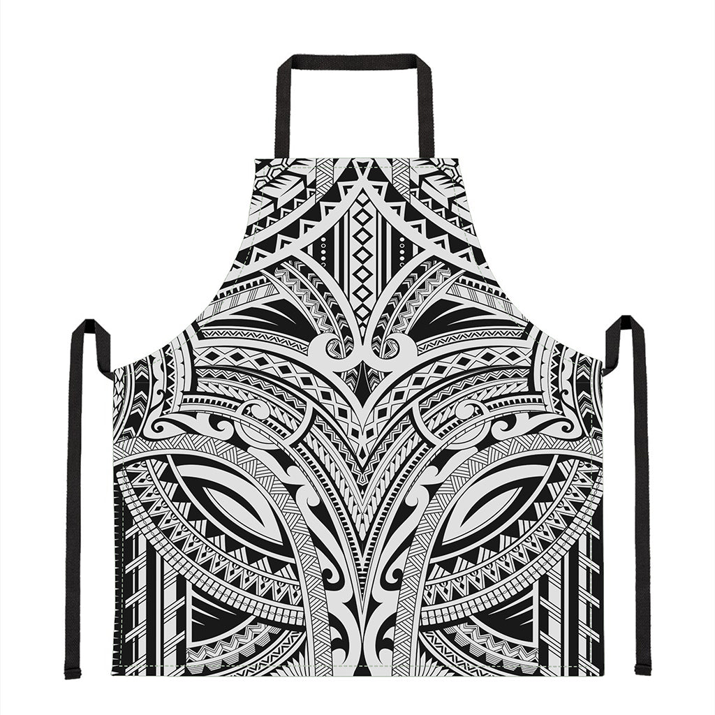 Tribal Maori Polynesian Tattoo Print Apron