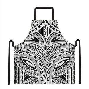 Tribal Maori Polynesian Tattoo Print Apron