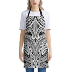 Tribal Maori Polynesian Tattoo Print Apron