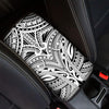 Tribal Maori Polynesian Tattoo Print Car Center Console Cover