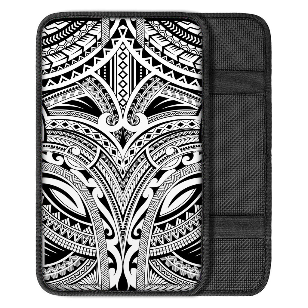 Tribal Maori Polynesian Tattoo Print Car Center Console Cover