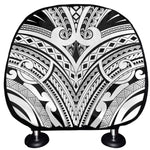 Tribal Maori Polynesian Tattoo Print Car Headrest Covers