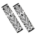 Tribal Maori Polynesian Tattoo Print Car Seat Belt Covers