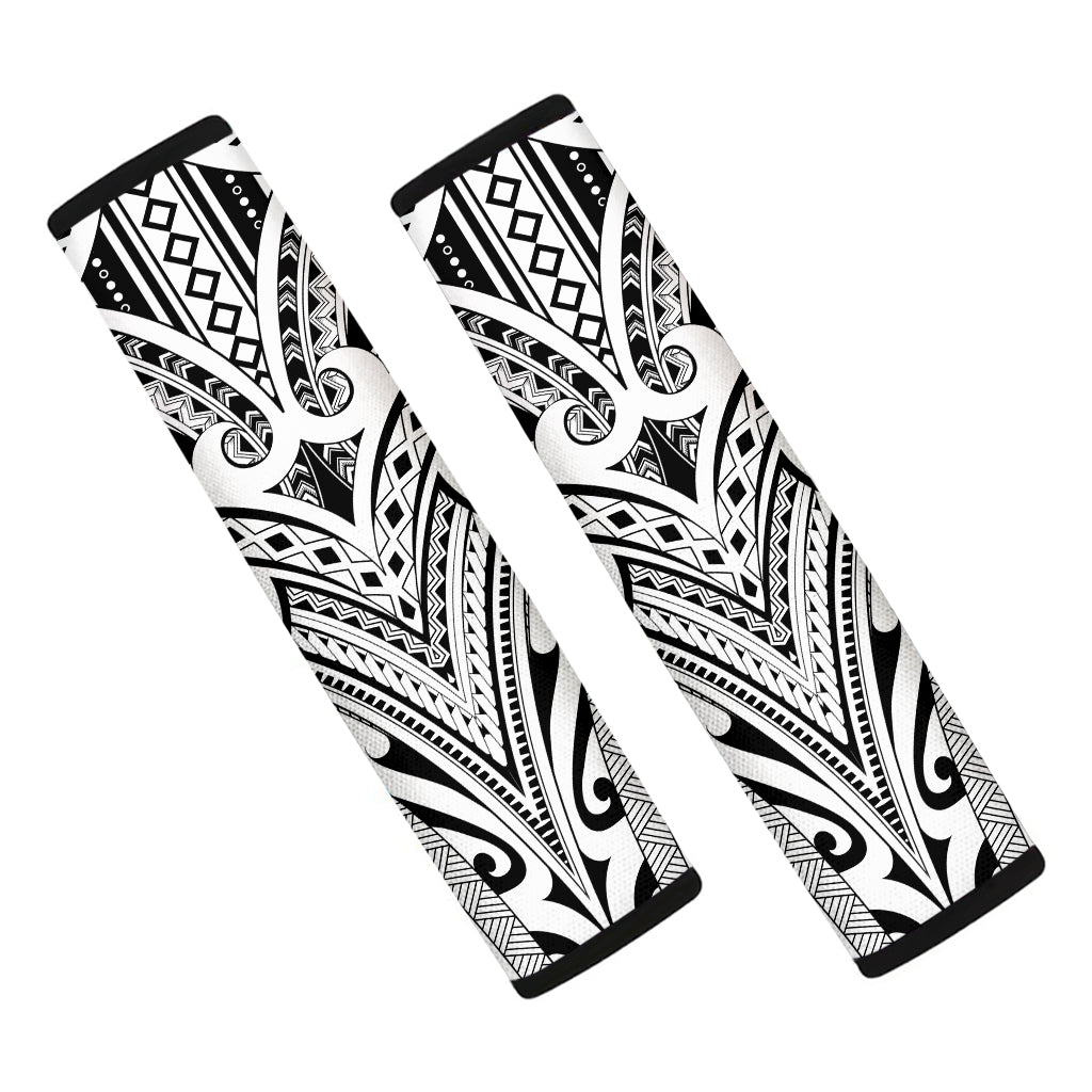 Tribal Maori Polynesian Tattoo Print Car Seat Belt Covers
