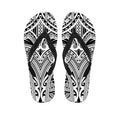 Tribal Maori Polynesian Tattoo Print Flip Flops