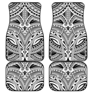 Tribal Maori Polynesian Tattoo Print Front and Back Car Floor Mats