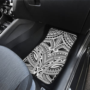 Tribal Maori Polynesian Tattoo Print Front and Back Car Floor Mats