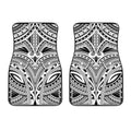 Tribal Maori Polynesian Tattoo Print Front Car Floor Mats