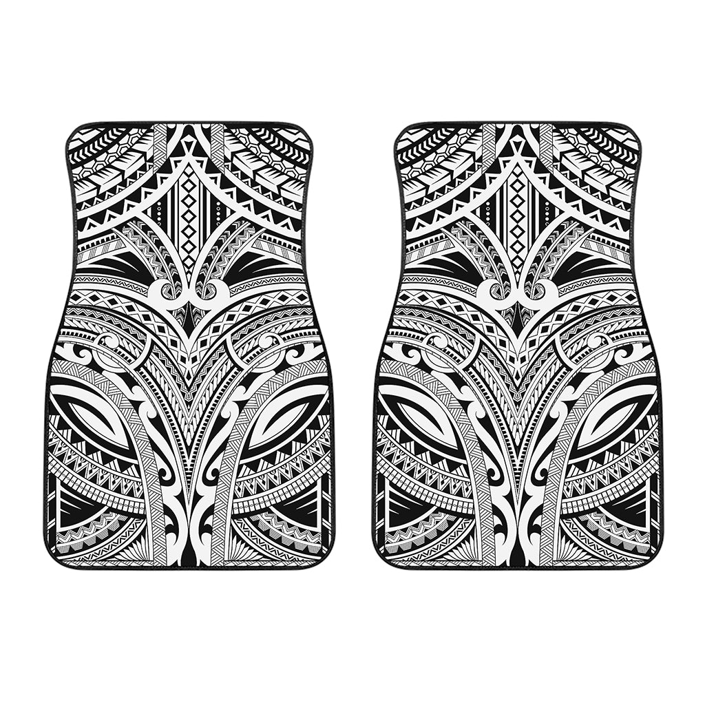 Tribal Maori Polynesian Tattoo Print Front Car Floor Mats