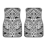 Tribal Maori Polynesian Tattoo Print Front Car Floor Mats