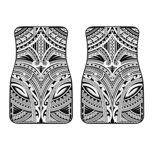 Tribal Maori Polynesian Tattoo Print Front Car Floor Mats