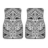 Tribal Maori Polynesian Tattoo Print Front Car Floor Mats