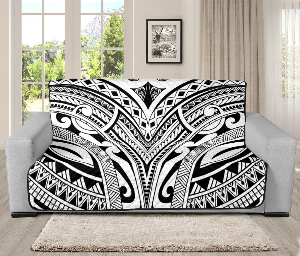 Tribal Maori Polynesian Tattoo Print Futon Protector