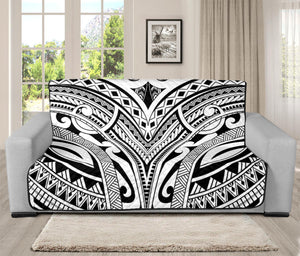 Tribal Maori Polynesian Tattoo Print Futon Protector