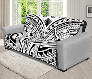 Tribal Maori Polynesian Tattoo Print Futon Protector