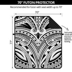 Tribal Maori Polynesian Tattoo Print Futon Protector