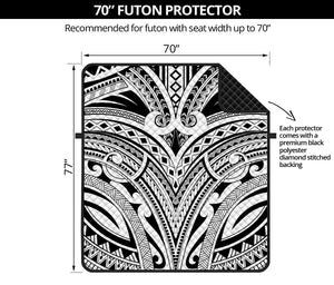 Tribal Maori Polynesian Tattoo Print Futon Protector