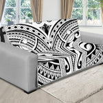 Tribal Maori Polynesian Tattoo Print Futon Protector