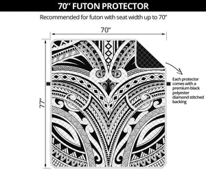 Tribal Maori Polynesian Tattoo Print Futon Protector