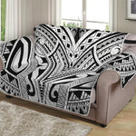 Tribal Maori Polynesian Tattoo Print Loveseat Protector