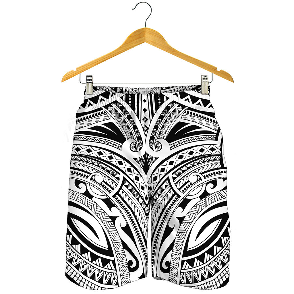 Tribal Maori Polynesian Tattoo Print Men's Shorts