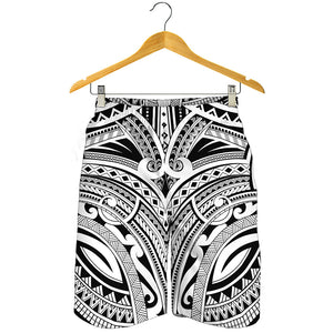 Tribal Maori Polynesian Tattoo Print Men's Shorts