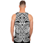 Tribal Maori Polynesian Tattoo Print Men's Tank Top