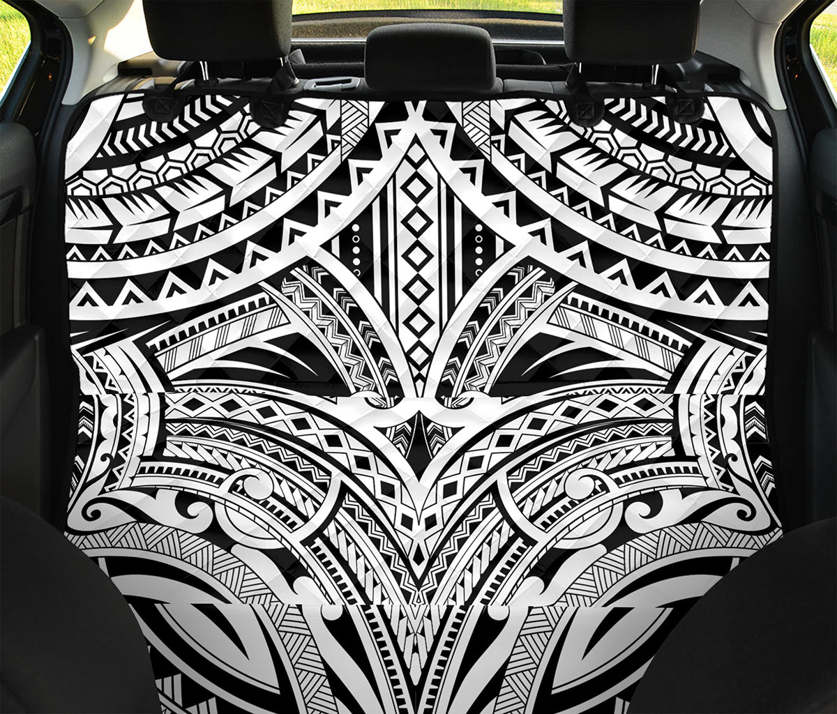Tribal Maori Polynesian Tattoo Print Pet Car Back Seat Cover