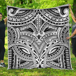 Tribal Maori Polynesian Tattoo Print Quilt