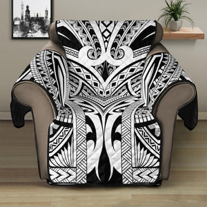 Tribal Maori Polynesian Tattoo Print Recliner Protector