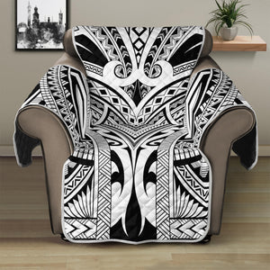 Tribal Maori Polynesian Tattoo Print Recliner Protector