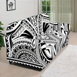 Tribal Maori Polynesian Tattoo Print Sofa Cover