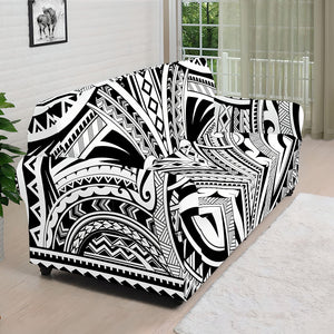 Tribal Maori Polynesian Tattoo Print Sofa Cover